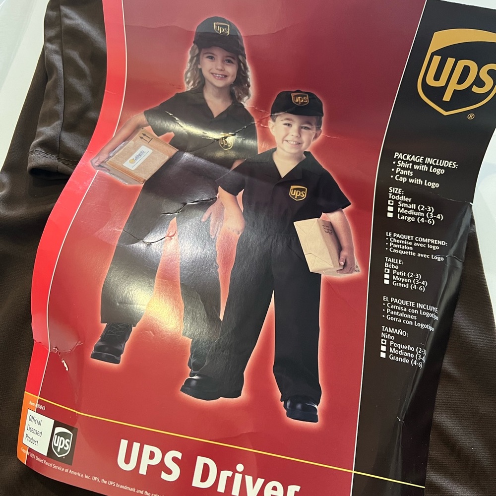Toddler UPS Halloween Costume